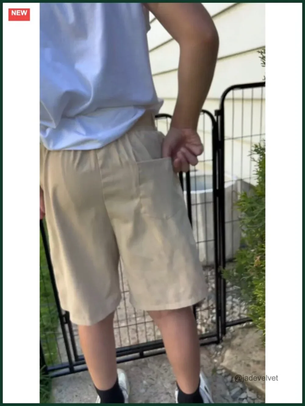 3 Pack Boys Uniform Shorts Elastic Waist Pockets Jogger Shorts